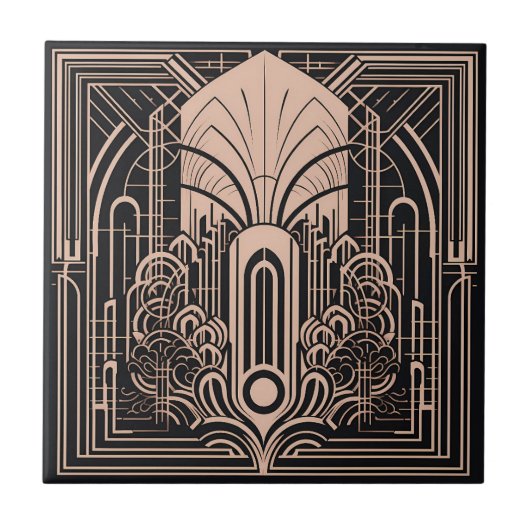 Art Deco Tegeltje (Voorkant)