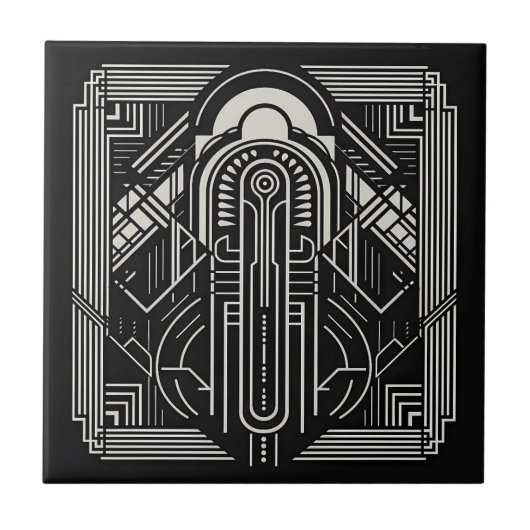 Art Deco Tegeltje (Voorkant)