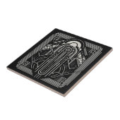 Art Deco Tegeltje (Zijkant)