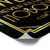 Art Deco-teken Druk een kleine SWEET af Poster (Hoek)