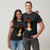 Art deco tekening van een flapper t-shirt (Unisex)