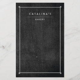 Art Deco-tekst op zwart hout Flyer