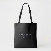 Art Deco Text Bakery, Boutique, Event Tote Bag (Voorkant)