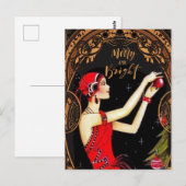 Art Deco the Halls Briefkaart (Voorkant / Achterkant)