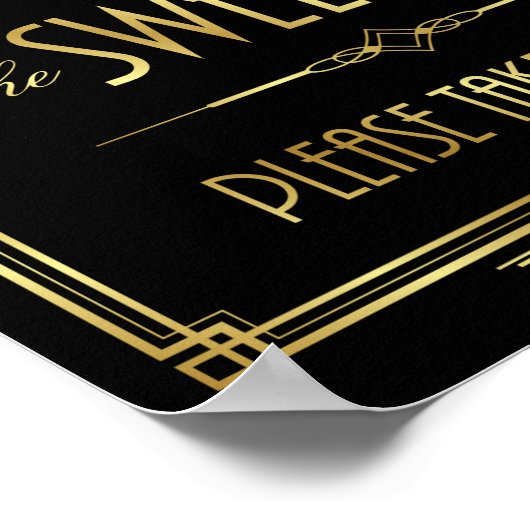 Art Deco the SWEETEASY Sign Print (Hoek)