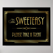 Art Deco the SWEETEASY Sign Print (Voorkant)