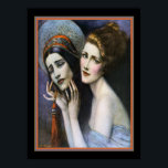 Art Deco Theater Hoesje door W.T. Benda ca. 1922 Poster<br><div class="desc">Wladyslaw Theodor Benda Art Deco Theater Magazine Hoesje 5 oktober 1922</div>