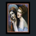 Art Deco Theater Hoesje door W.T. Benda ca. 1922 Poster<br><div class="desc">Wladyslaw Theodor Benda Art Deco Theater Magazine Hoesje 5 oktober 1922</div>