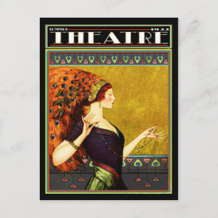 Art Deco Theater Magazine 1922 Briefkaart