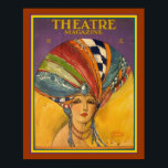 Art Deco Theater Magazine Poster 16 x 20<br><div class="desc">Colorful,  Art Deco,  Hoesje van 1920 van het Tijdschrift Theater</div>