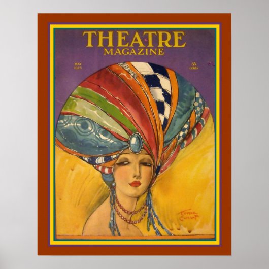 Art Deco Theater Magazine Poster 16 x 20 (Voorkant)