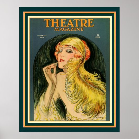 Art Deco Theater Magazine Poster 16 x 20 (Voorkant)