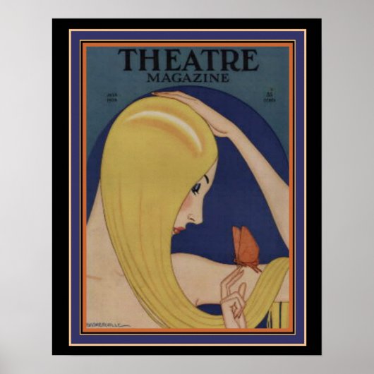 Art Deco Theater Magazine Poster 16 x 20 (Voorkant)