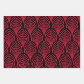 Art Deco thema geschenkverpakking voor Kerstmis Inpakpapier Vel (Voorkant 2)