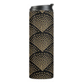 Art Deco Thermal Tumbler Thermosbeker (Gedraaid links)