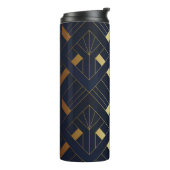 Art Deco Thermal Tumbler Thermosbeker (Gedraaid links)