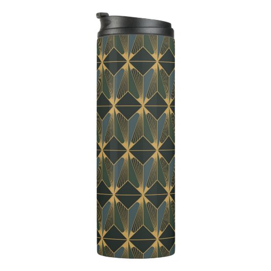 Art Deco Thermal Tumbler Thermosbeker (Geroteerd rechts)