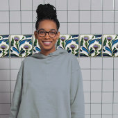 Art Deco Thistle Wall Decor Art Nouveau Keramische Tegeltje