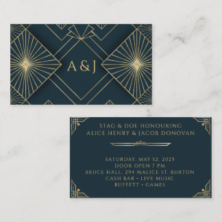 Art Deco Tickets Jack en Jill Stag en Doe