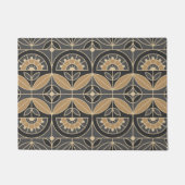 Art Deco Tile Floral 2 Deurmat (Voorkant)