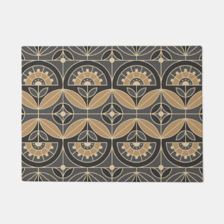 Art Deco Tile Floral 2 Deurmat