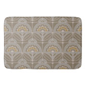 Art Deco Tile Floral (evergroene mist) Badmat (Voorkant)