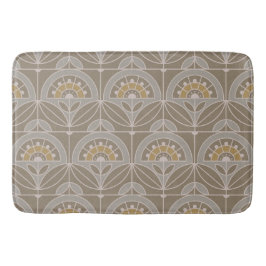 Art Deco Tile Floral (evergroene mist) Badmat