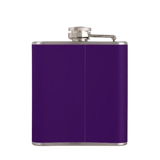Art Deco Time to Drink Champagne Paars Flask Heupfles (Achterkant)