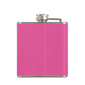 Art Deco Time to Drink Champagne Pink Flask Heupfles (Achterkant)