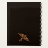 Art Deco Torenvalken & Klaprozen | Sierlijke Decor Planner (Achterkant)