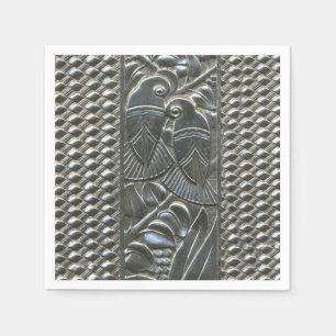 Art Deco-Tortelduifjes papier Napkin Servet