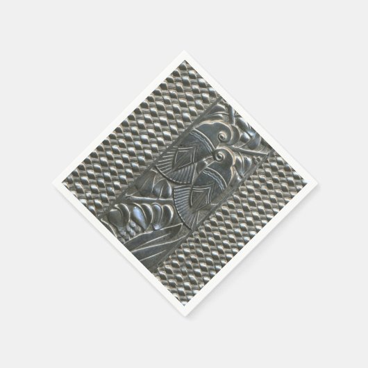 Art Deco Tortelduifjes Papier servet (Hoek)