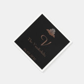 Art Deco Tower Bruiloft Servetten (Hoek)