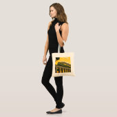 Art Deco Train, unieke Canvas tas (Voorkant (model))