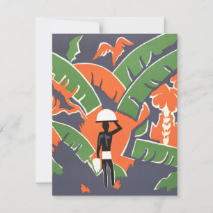  Art Deco Travel, inheems in het Afrikaanse Oerwou