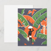  Art Deco Travel, inheems in het Afrikaanse Oerwou (Voorkant / Achterkant)