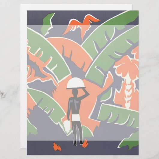 Art Deco Travel, inheems in het Afrikaanse Oerwou (Voorkant / Achterkant)