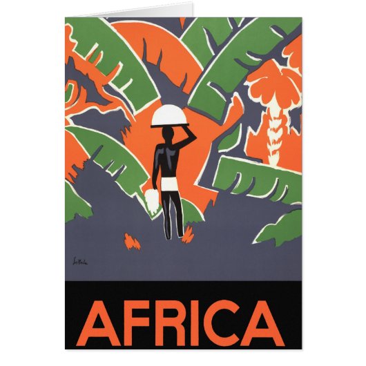  Art Deco Travel, inheems in het Afrikaanse Oerwou (Voorkant)