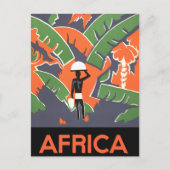  Art Deco Travel, inheems in het Afrikaanse Oerwou Briefkaart (Voorkant)