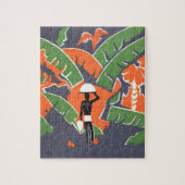 Art Deco Travel, inheems in het Afrikaanse Oerwou Legpuzzel (Verticaal)