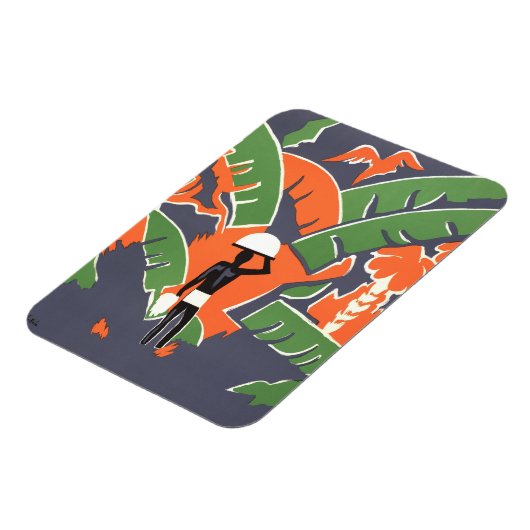  Art Deco Travel, inheems in het Afrikaanse Oerwou Magneet (Linkerzijde)