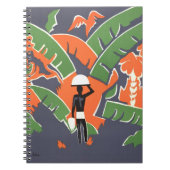 Art Deco Travel, inheems in het Afrikaanse Oerwou Notitieboek (Voorkant)