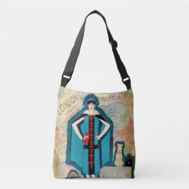 Art Deco Travel Lover Crossbody Bag Crossbody Tas