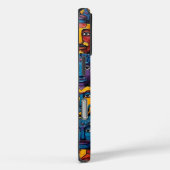 Art Deco Tribal Faces Case-Mate iPhone Case (Achterkant / Rechts)