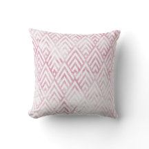 Art Deco Tribal Roze Wit Geometrie Marmeren Steen