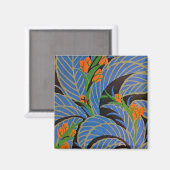 Art Deco Tropical Night - Magnet (Voorkant / Achterkant)
