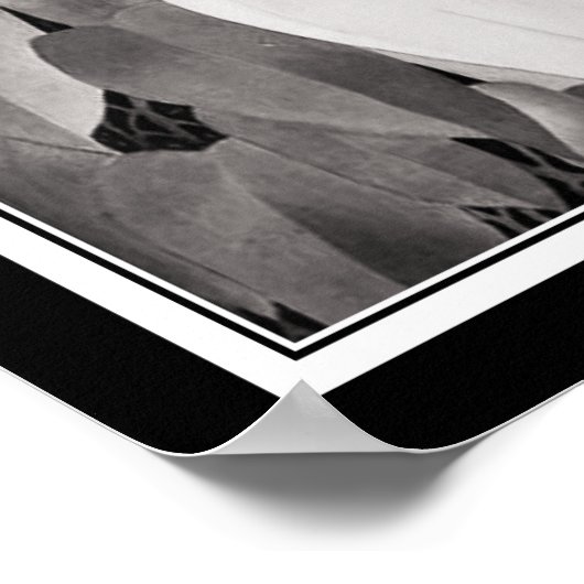 Art Deco tropisch meisje Poster (Hoek)