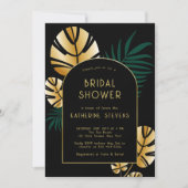 Art Deco Tropisch Oerwoud Boho Lijst Vrijgezellenf Kaart (Voorkant)