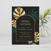 Art Deco Tropisch Oerwoud Boho Lijst Vrijgezellenf Kaart (Staand voorkant)