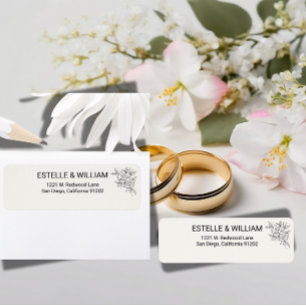 Art Deco Trouw Retouradres Label